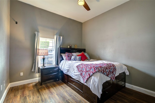 1116 Squaw Vly, Rockwall, TX 75087 - bedroom featuring wood finished floors, baseboards, and a ceiling fan