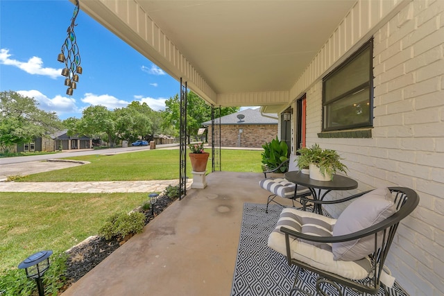 3904 Crescent Dr, De Cordova, TX 76049 - view of patio / terrace featuring a porch