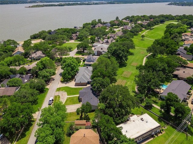 3904 Crescent Dr, De Cordova, TX 76049 - aerial view of residential area with a nearby body of water