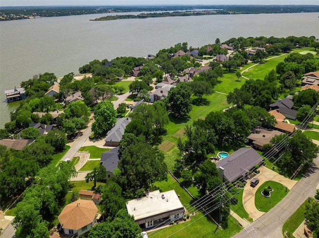 3904 Crescent Dr, De Cordova, TX 76049 - aerial view of residential area with a nearby body of water