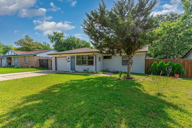8830 Boundbrook Ave, Dallas, TX 75243 - view of front facade featuring concrete driveway, a garage, and brick siding