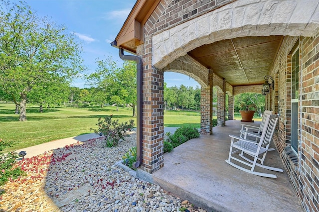 5300 Highland Dr, Denison, TX 75020 - view of patio / terrace featuring a porch