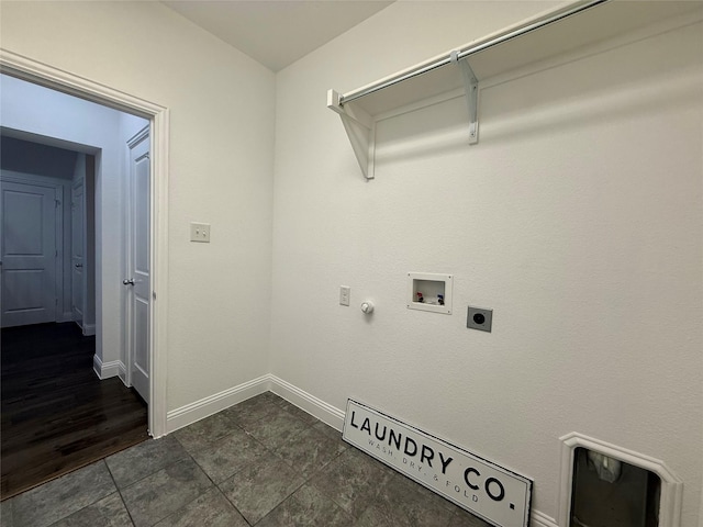 1103 Bantham Way, Forney, TX 75126 - laundry area with hookup for a washing machine, electric dryer hookup, baseboards, and hookup for a gas dryer