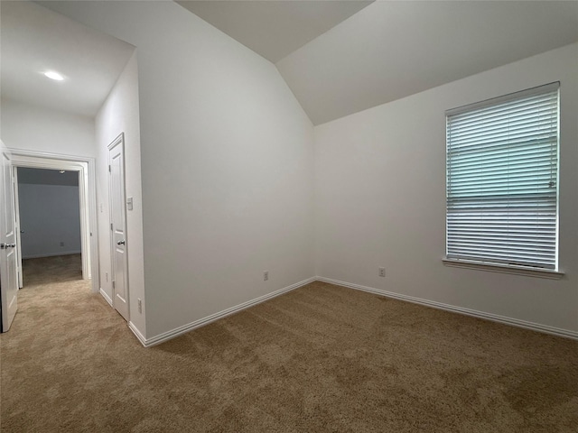 1103 Bantham Way, Forney, TX 75126 - additional living space with carpet flooring, baseboards, and vaulted ceiling