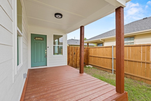 607 W Sears St, Denison, TX 75020 - deck with fence