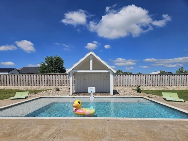 1926 N Stodghill Rd, Rockwall, TX 75087 - view of swimming pool with a fenced backyard and a patio