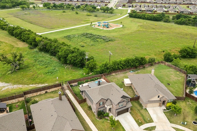 7745 Northumberland Dr, Fort Worth, TX 76179 - aerial perspective of suburban area with a community park
