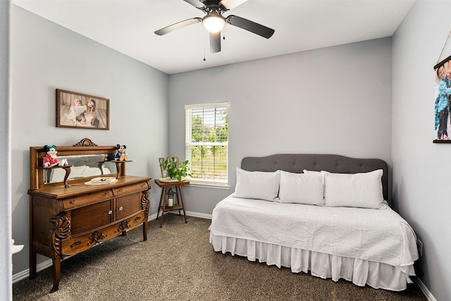 1096 Tupuna Ct, Tool, TX 75143 - bedroom featuring carpet floors, baseboards, and a ceiling fan