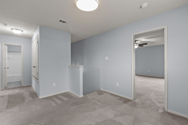 8532 Star Thistle Dr, Fort Worth, TX 76179 - empty room featuring carpet floors, a ceiling fan, baseboards, and a smoke detector