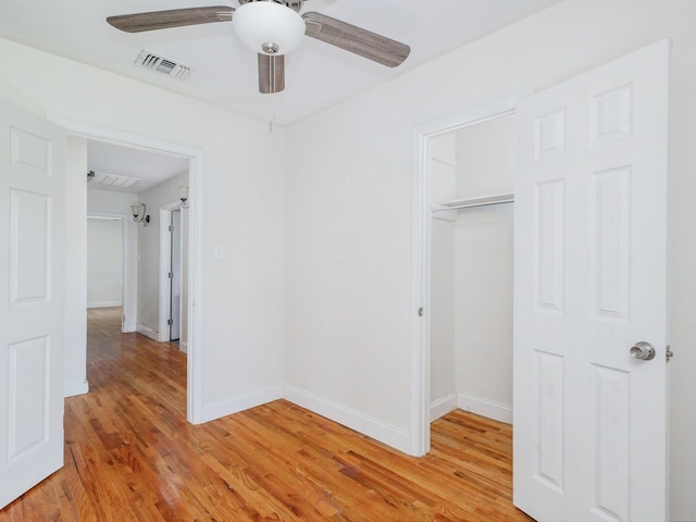 1803 4th St, Brownwood, TX 76801 - empty room featuring ceiling fan, light wood finished floors, and baseboards