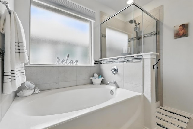 725 Sandy Chip Trl, Fort Worth, TX 76108 - full bathroom with a shower stall and a bath