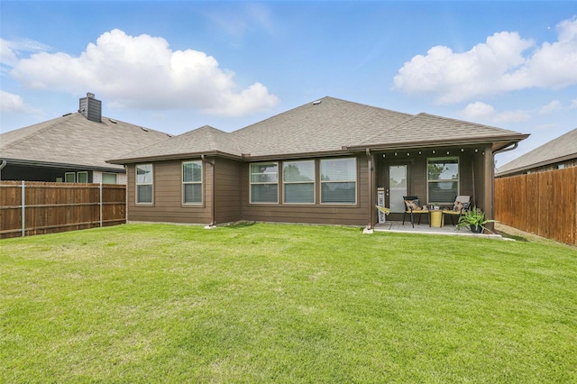 725 Sandy Chip Trl, Fort Worth, TX 76108 - rear view of house featuring a patio area and roof with shingles