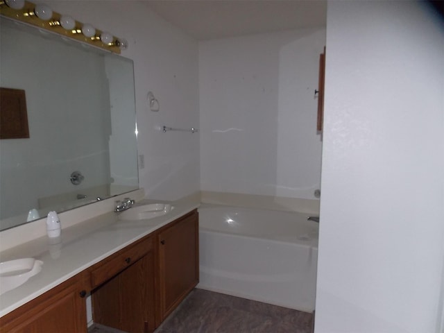 6107 Brookfall Dr, Arlington, TX 76018 - full bathroom with a bath and double vanity