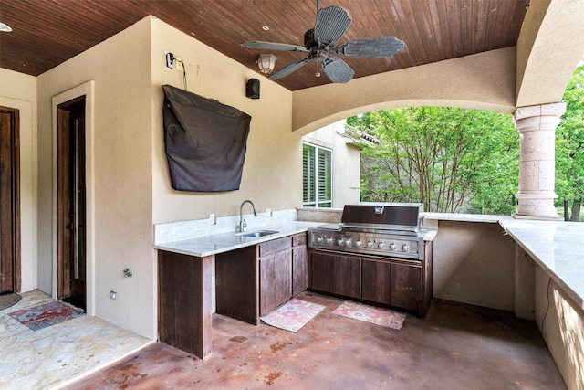 620 Timber Creek Cir, Stephenville, TX 76401 - view of patio / terrace with ceiling fan