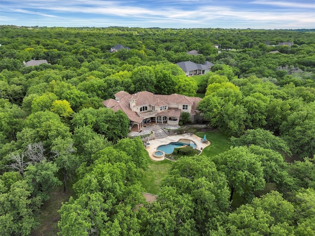 620 Timber Creek Cir, Stephenville, TX 76401 - view of subject property featuring a forest and a pool area
