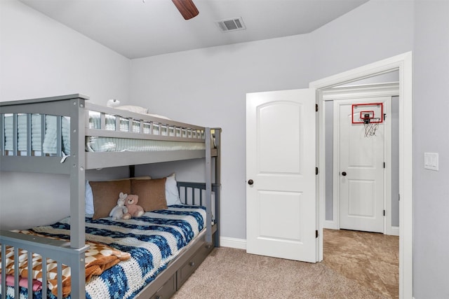 3102 White Horse Ct, Granbury, TX 76049 - bedroom featuring carpet floors, baseboards, and a ceiling fan