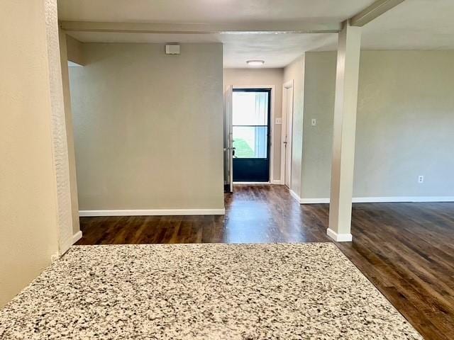 5636 Cherilee Ln, Haltom City, TX 76148 - foyer featuring wood finished floors and baseboards