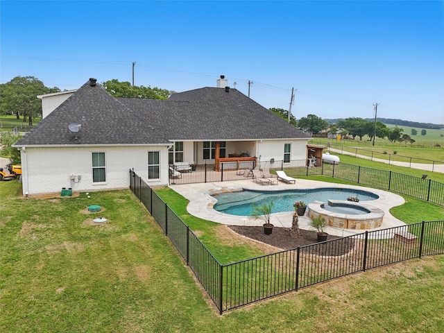 917 County Road 914, Burleson, TX 76028 - view of pool featuring a patio and a pool with connected hot tub