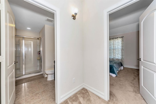 8109 Brahmin Ct, Fort Worth, TX 76131 - hall with baseboards and light tile patterned floors