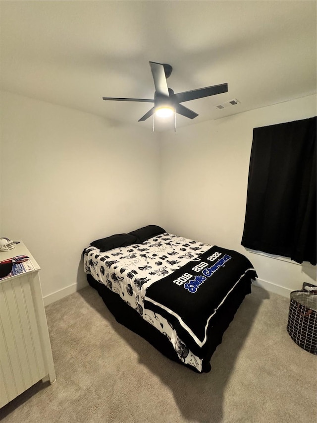 1812 Horseshoe Ln, Van Alstyne, TX 75495 - bedroom featuring light colored carpet, baseboards, and ceiling fan