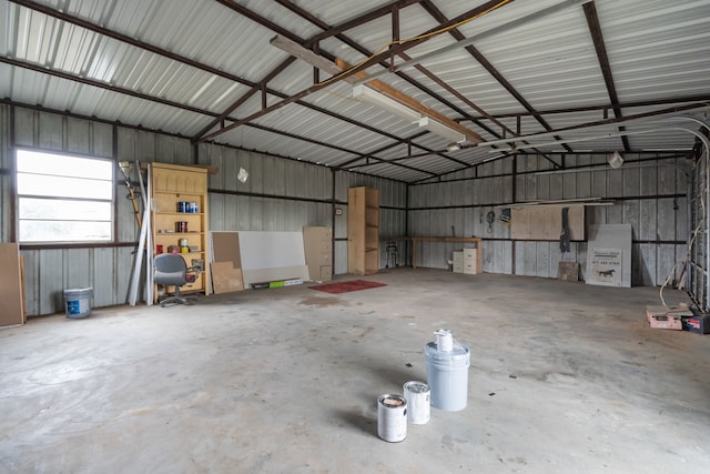 560 N Cardinal Rd, Reno, TX 76020 - garage featuring metal wall