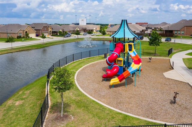 716 Newberry Ln, Royse City, TX 75189 - community jungle gym featuring a residential view and a water view