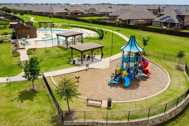 716 Newberry Ln, Royse City, TX 75189 - community playground featuring a residential view and a gazebo