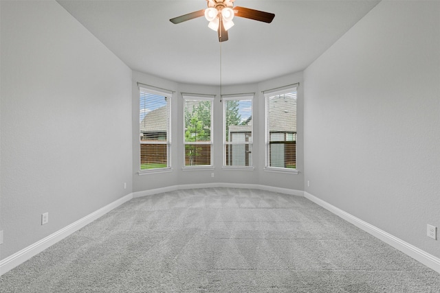 14824 Belclaire Ave, Aledo, TX 76008 - spare room featuring a ceiling fan, carpet, and baseboards