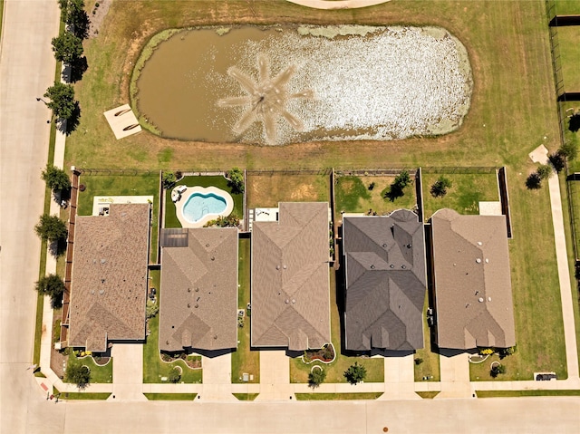 3708 Bennett Trl, Celina, TX 75009 - drone / aerial view of a pool area and a nearby body of water