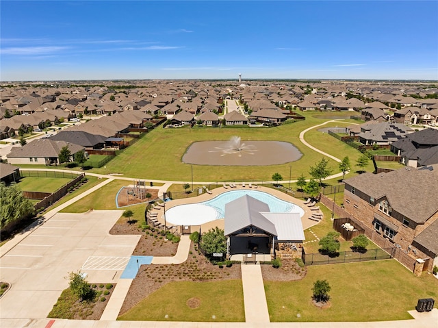3708 Bennett Trl, Celina, TX 75009 - aerial view of residential area with a pool