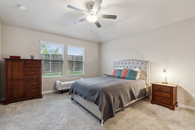 263 Hawthorn Dr, Lavon, TX 75166 - bedroom with light carpet, baseboards, and ceiling fan