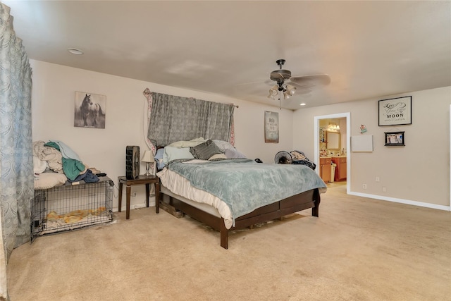 1200 County Road 701a, Cleburne, TX 76031 - bedroom with light carpet, baseboards, and ceiling fan