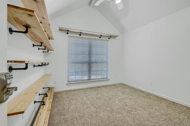 118 Hacienda Dr, Pottsboro, TX 75076 - interior space featuring light colored carpet, ceiling fan, and baseboards