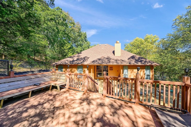 118 Hacienda Dr, Pottsboro, TX 75076 - view of wooden terrace