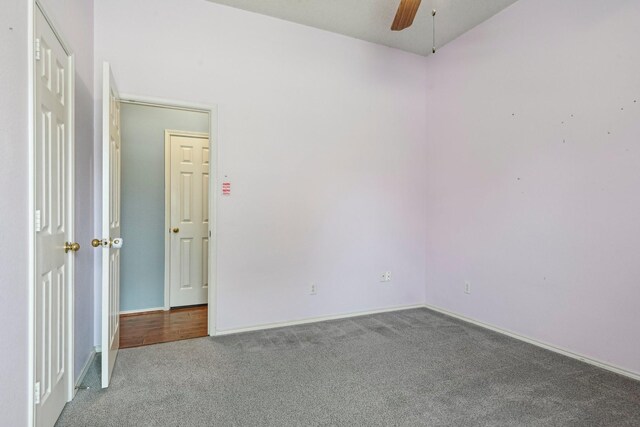 5729 Brazos Dr, Haltom City, TX 76137 - unfurnished room with carpet, a ceiling fan, and baseboards
