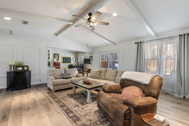 332 Azalea Dr, Sulphur Springs, TX 75482 - living room featuring light wood-type flooring and ceiling fan