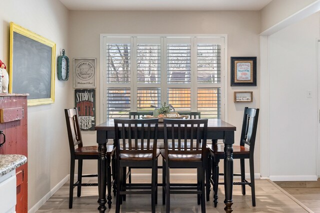 332 Azalea Dr, Sulphur Springs, TX 75482 - dining area with light wood-type flooring and baseboards