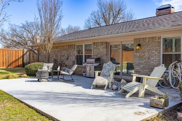 332 Azalea Dr, Sulphur Springs, TX 75482 - view of patio / terrace with fence and a grill