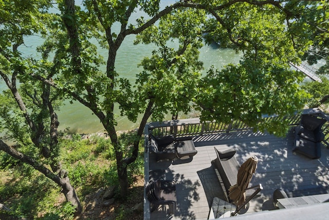 306 Chism Trl, Gordon, TX 76453 - view of community featuring a deck with water view