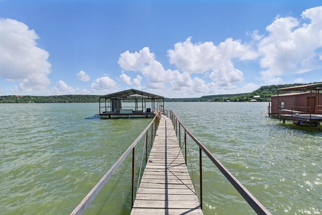 306 Chism Trl, Gordon, TX 76453 - dock featuring a water view