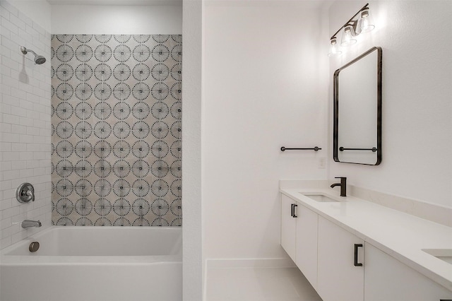 171 Tryall Ct, Runaway Bay, TX 76426 - bathroom with bathing tub / shower combination and double vanity