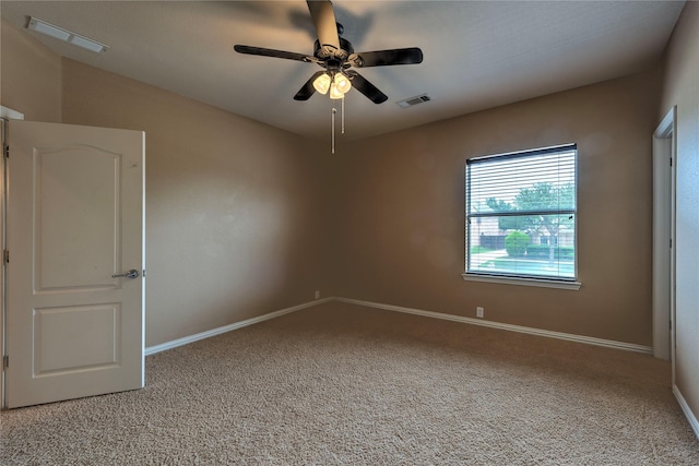 319 Paloverde Ln, Frisco, TX 75036 - empty room featuring carpet, baseboards, and a ceiling fan