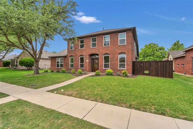 1529 Harvest Run Dr, Allen, TX 75002 - colonial home with brick siding and roof with shingles