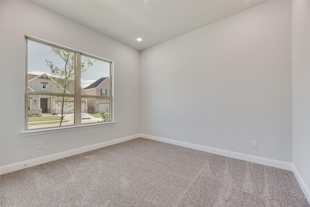 7111 Manhattan Dr, Rowlett, TX 75088 - empty room featuring carpet flooring, baseboards, and recessed lighting