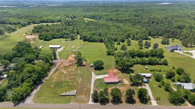 12570 County Road 313, Tyler, TX 75708 - aerial overview of property's location with a heavily wooded area