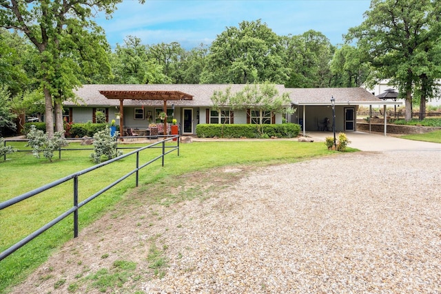 635 Old Justin Rd, Argyle, TX 76226 - view of front facade with driveway and an attached carport
