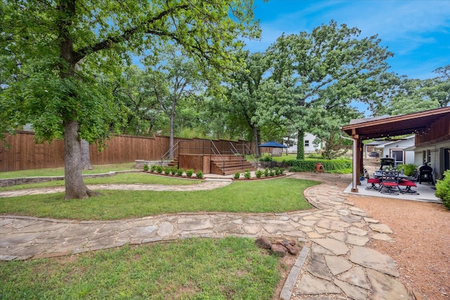 635 Old Justin Rd, Argyle, TX 76226 - view of yard with a patio area