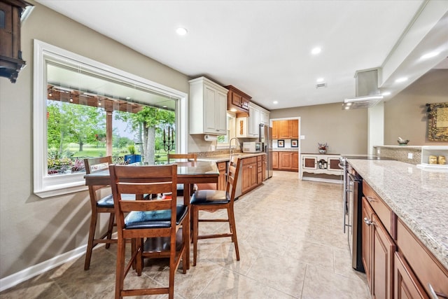 635 Old Justin Rd, Argyle, TX 76226 - dining room with recessed lighting and baseboards