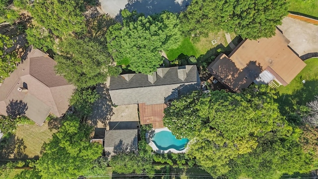 4401 Longacres Ct, Arlington, TX 76016 - bird's eye view of a pool area