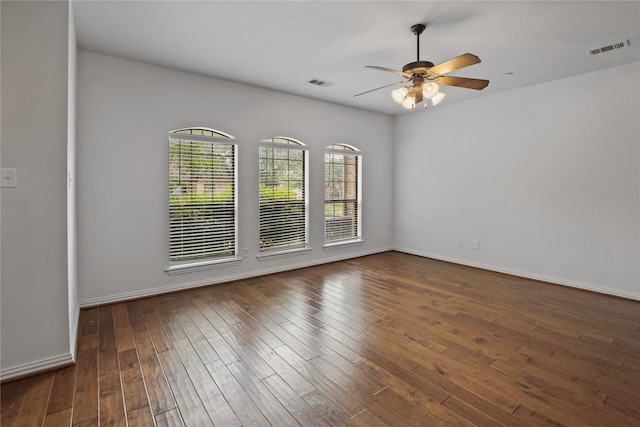 5719 Butterfly Way, Fairview, TX 75069 - empty room with ceiling fan and wood-type flooring